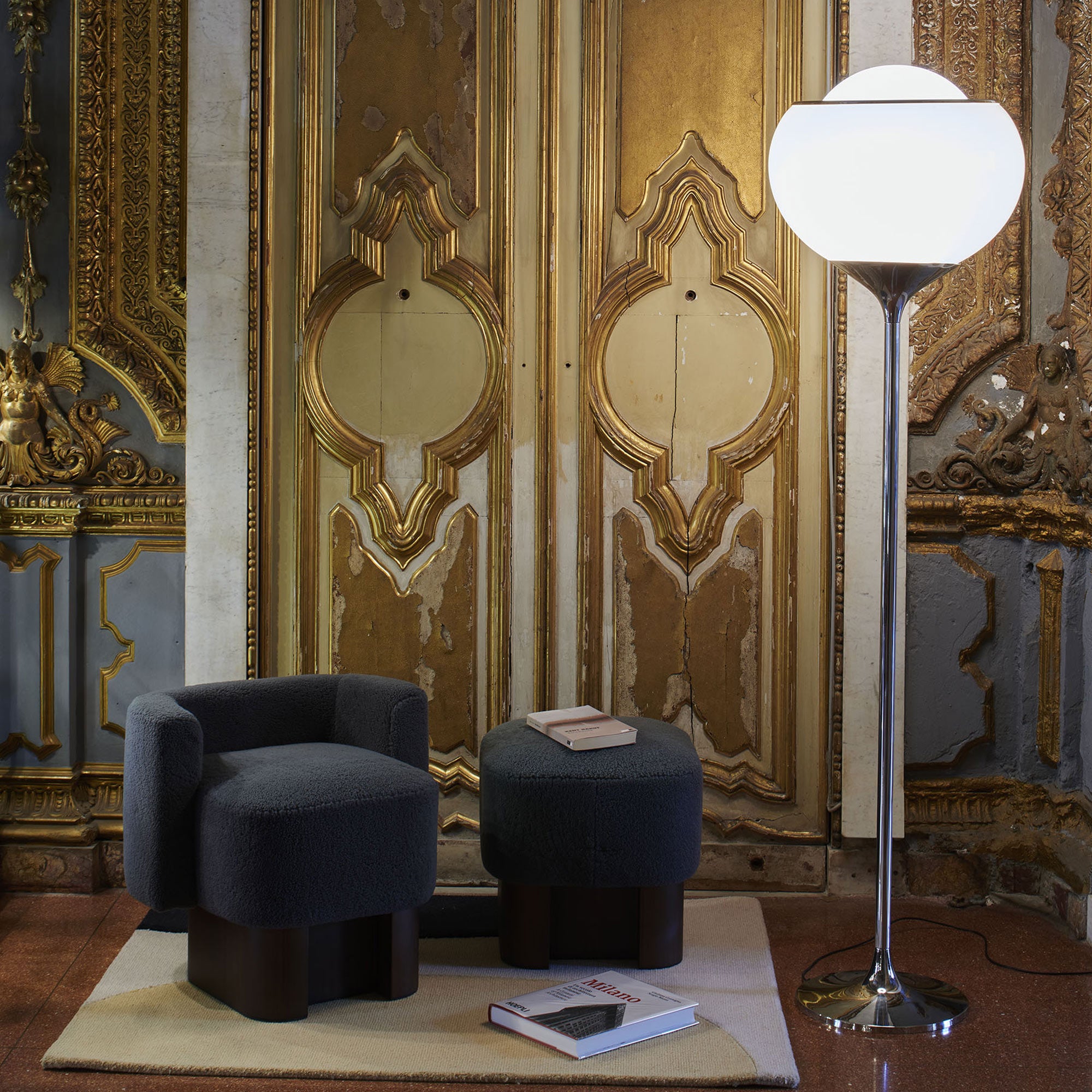 Clan floor 400mm - White