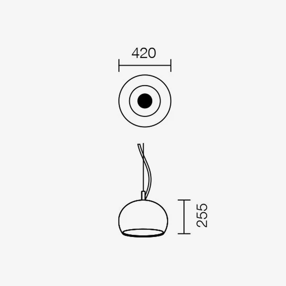 Zurigo 400mm - Matte light blue