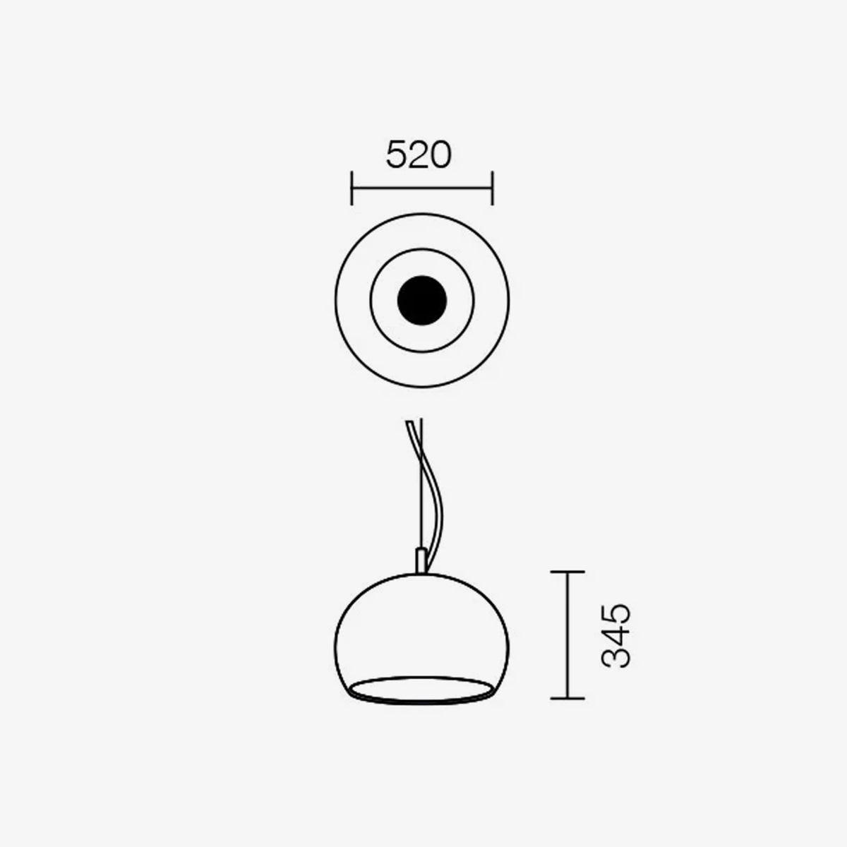 Zurigo 520mm - Matte light blue