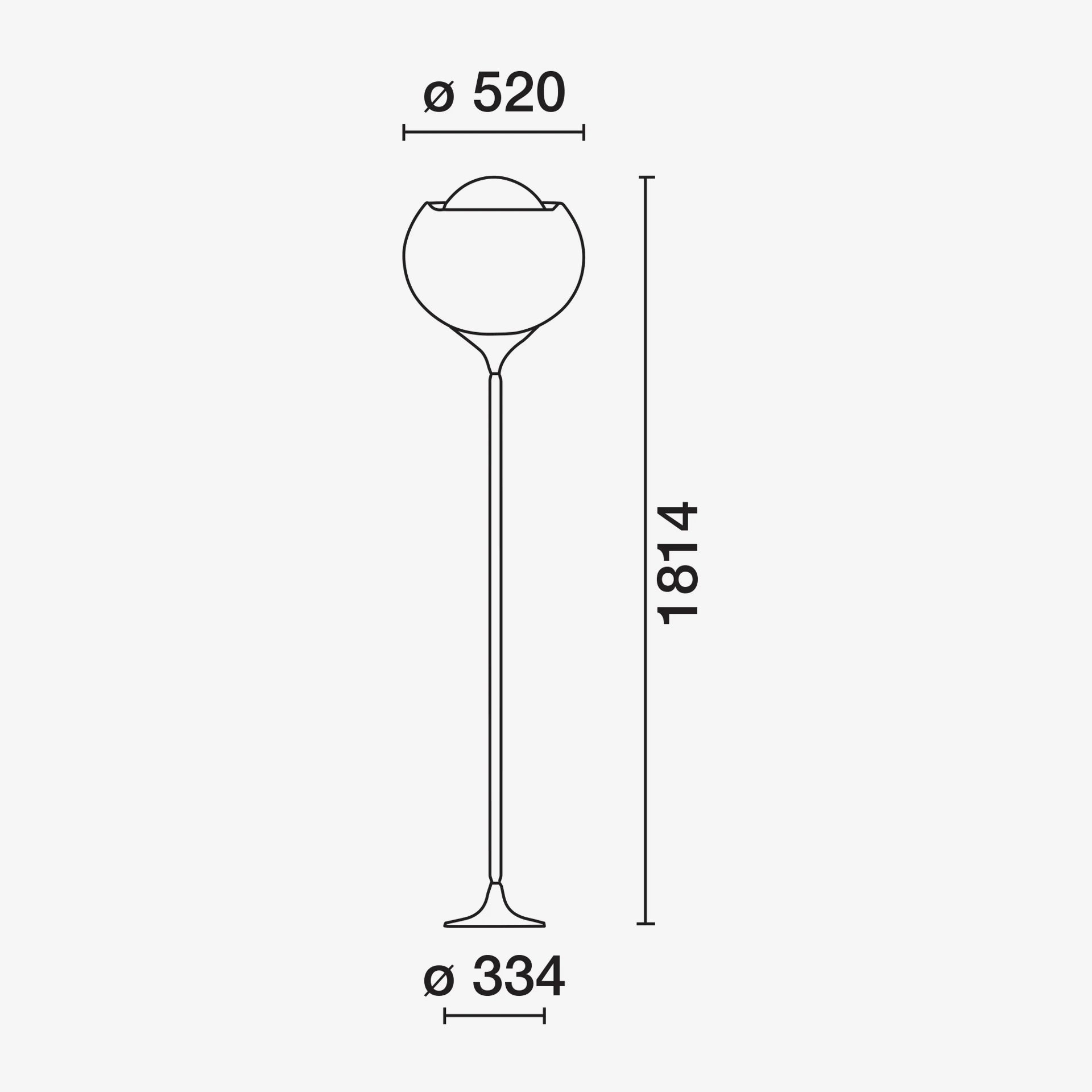 Clan floor 520mm - Green